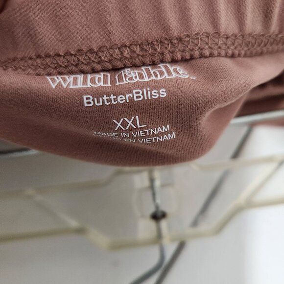 Wild Fable ButterBliss romper XXL Juniors Tan Recycled Polyester/Spandex Womens - Picture 3 of 6